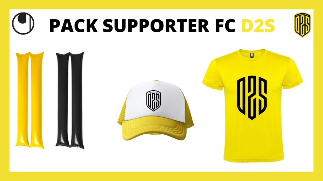 PACK SUPPORTER 2 casquette et t-shirt jaune